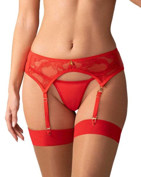 Aliosa porte-jarretelles - Rouge